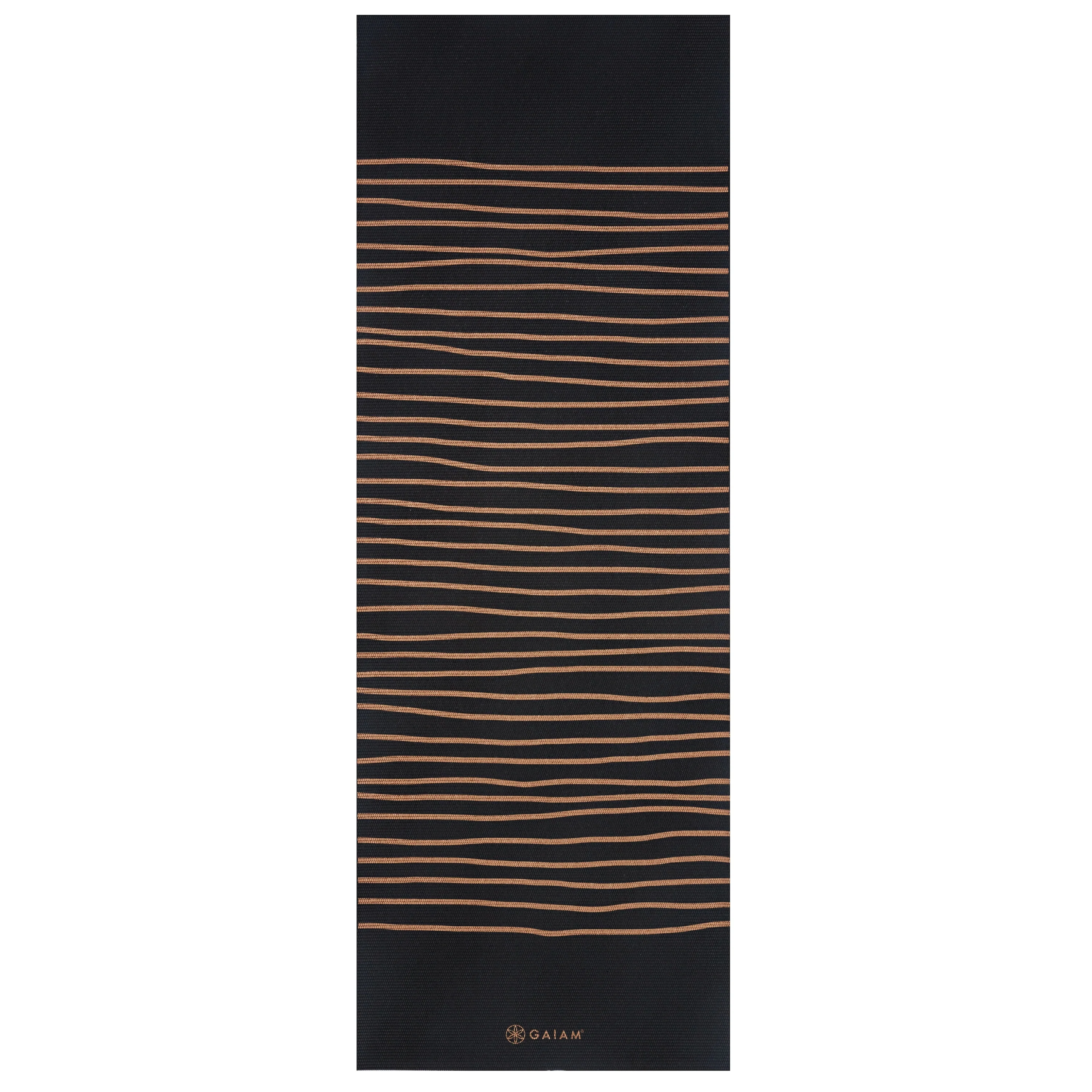 Gaiam Premium Reversible Cosmic Energy Yoga Mat (6mm) flat reverse