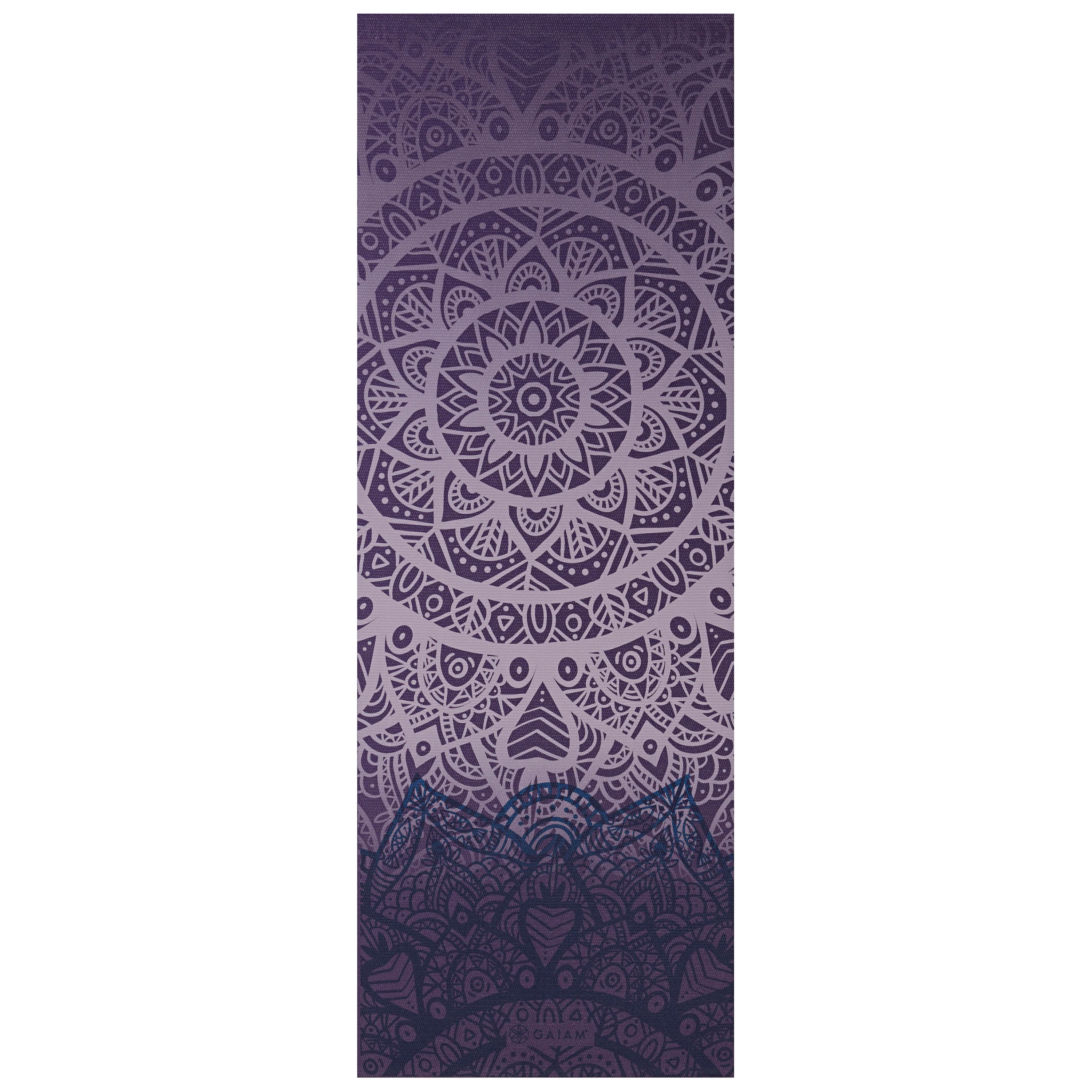 Classic Yoga Mat (4mm) - Purple Lattice top flat